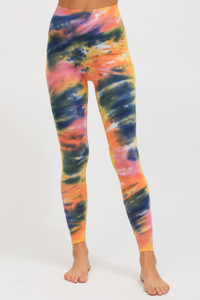 Sunset Legging - Indigo / Citrus