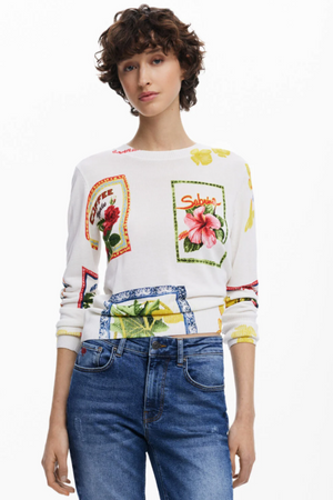 Tropical Stamps Sweater