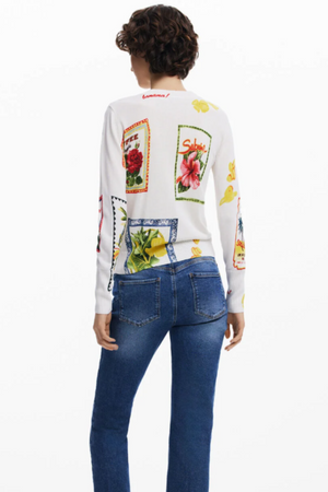 Tropical Stamps Sweater