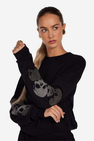 Spalding Stud Skulls Crewneck