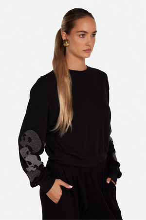 Spalding Stud Skulls Crewneck