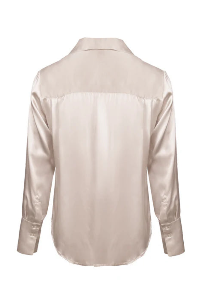 Runway Silk Shirt - Pearl