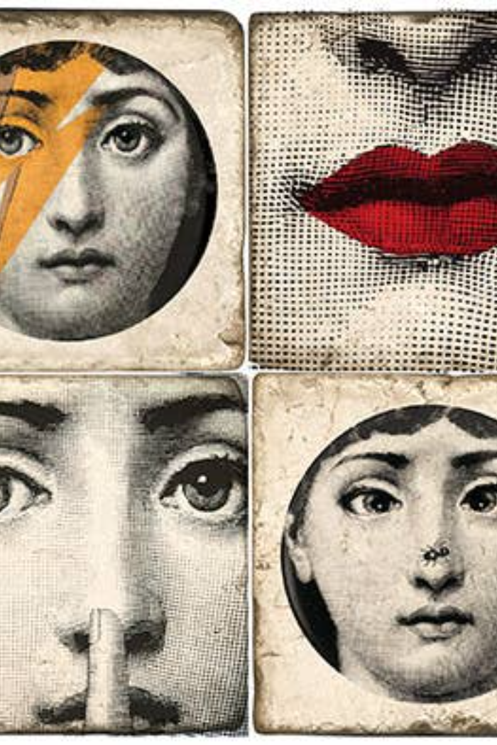 Fornasetti - Tumbled Marble Coasters Set/4