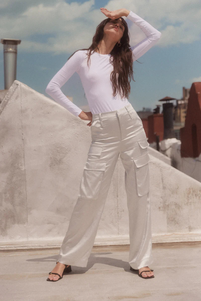 Cargo Pant in Silver