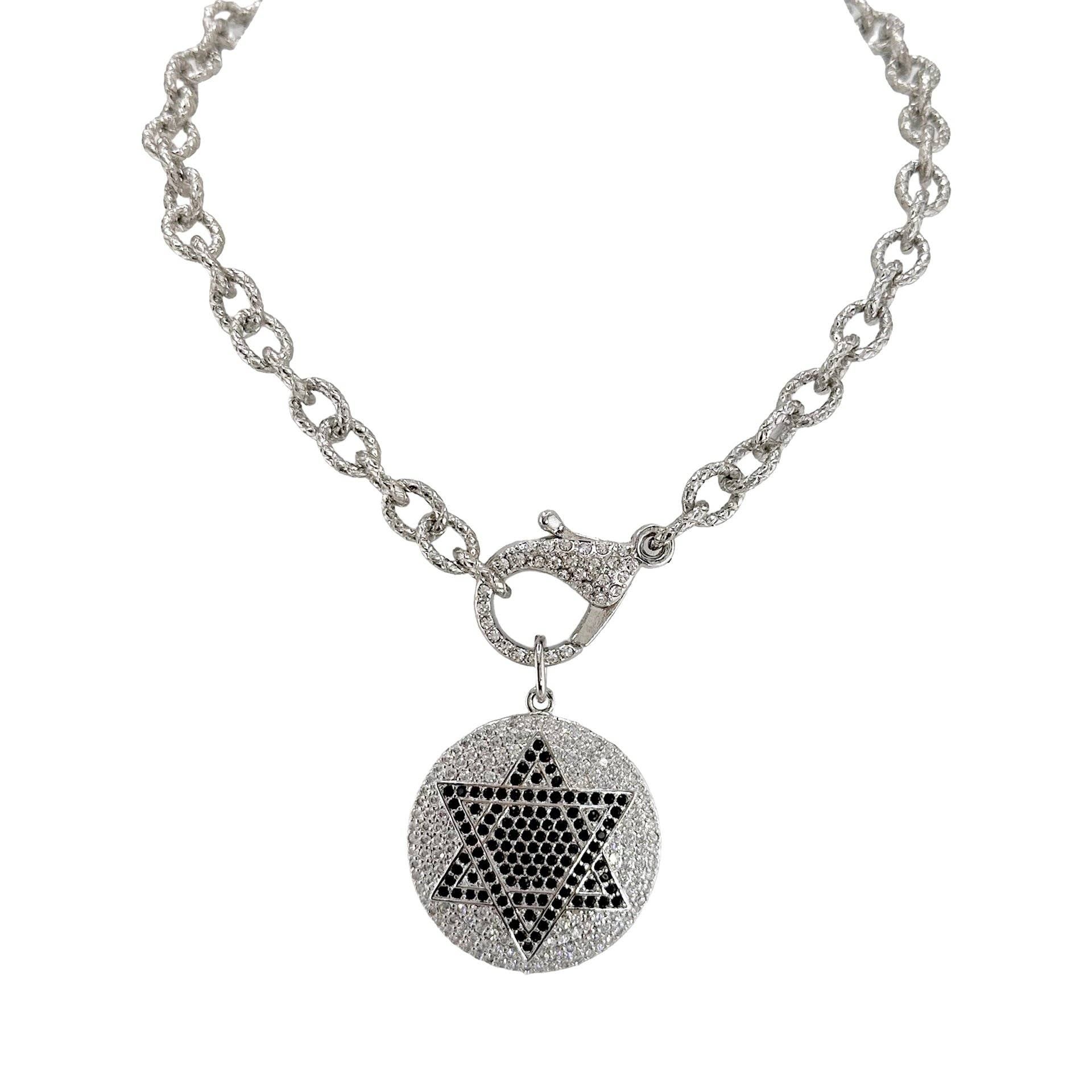 Talia Star of David Clasp Necklace