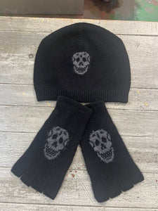 Skull Casmere Glove