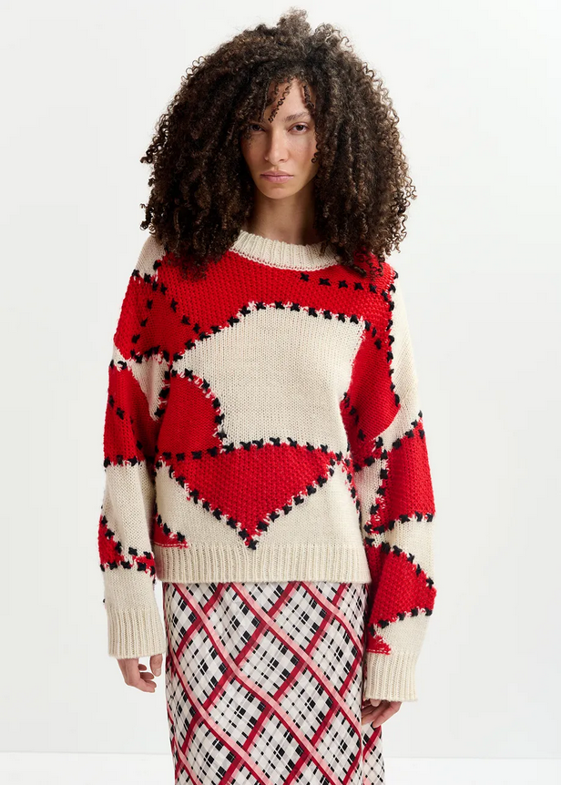 Essentiel Gastrono Embroidered Knit Pullover