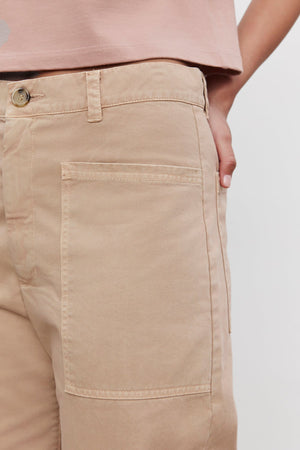 brylie sanded twill utility pant